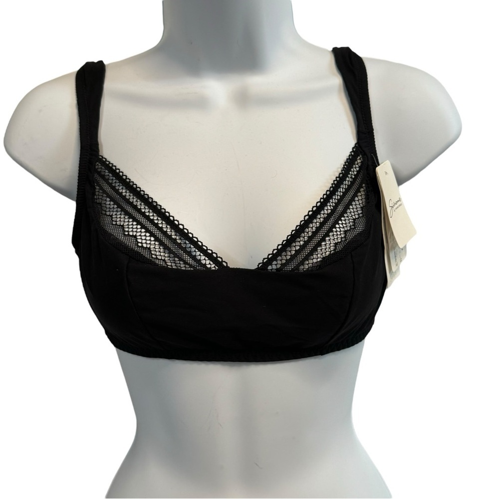 SIMONE PÉRÈLE Black Lace Bra Size 34 B NWT